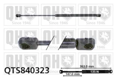 Амортизатор багажника QUINTON HAZELL QTS840323 Купити в Україні