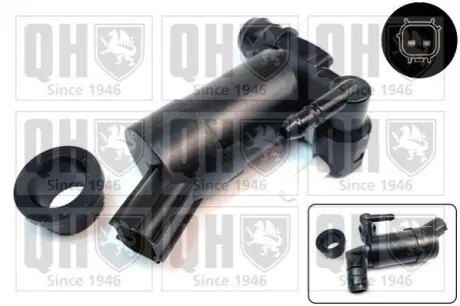 Насос омивача скла (дуальний) Ford Transit 14- QUINTON HAZELL QWP091 Купити в Україні