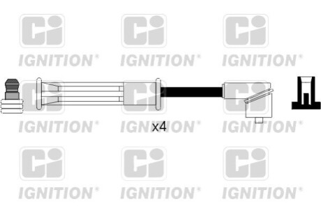 Комплект проводів запалювання QUINTON HAZELL XC1090