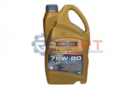 Трансмиссионное масло MTF-2 GL-4 MT-1 75W-80 синтетическое 4 л RAVENOL 1221103004
