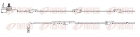 JAGUAR датчик зносу гальм. колод. задній E-PACE 2.0 17-, LAND ROVER REMSA 001185 Купити в Україні