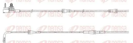 LAND ROVER Датчик зносу гальмівних колодок (передн) RANGE ROVER VELAR (L560) 2.0 P250 Si4 4x4 17 REMSA 001191 Купити в Україні