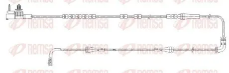 LAND ROVER Датчик зносу гал. колодок (задній) DISCOVERY 2.0 16-, RANGE ROVER 3.0 12- REMSA 001194 Купить в Украине