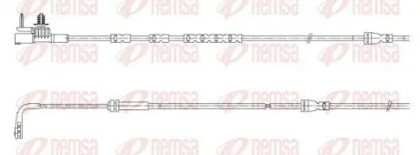 LAND ROVER Датчик зносу гал. колодок (перед) RANGE ROVER EVOQUE 1.5 20-, 2.0 18 REMSA 001195 Купити в Україні