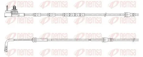 LAND ROVER Датчик зносу гал. колодок (перед) RANGE ROVER EVOQUE 1.5 20-, 2.0 18 REMSA 001196 Купити в Україні