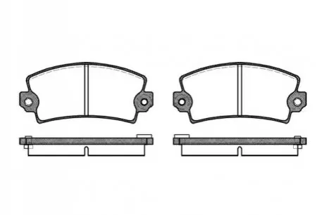 Фото Колодки гальмівні (передні) Peugeot 106 91-04/205/305/309/405 82-98/Renault Clio 91-98 (з датчик.) REMSA (002106) зображення 1