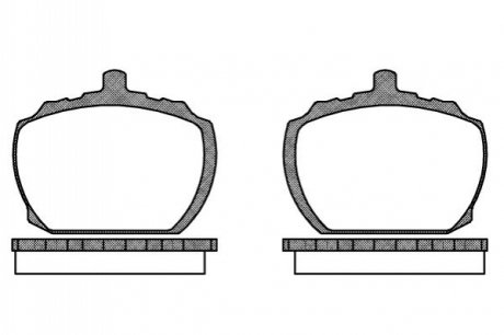 Колодки гальмівні дискові REMSA 005810