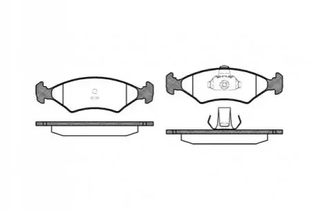 Тормозные колодки, дисковый тормоз.) REMSA 011910