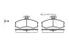 Колодки гальмівні (передні) Citroen C25/Fiat Ducato/Peugeot J5 81-94 (+датчики) REMSA (014302) зображення 1