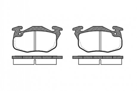 CITROEN гальмівні колодки передні ZX 91-97 REMSA 019210