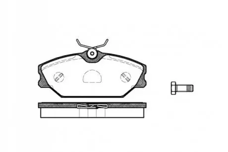 Колодки гальмівні (передні) Renault Clio II 00-09/Laguna 93-01/Megane/Scenic/Safrane 96-03 REMSA 020800 Купити в Україні