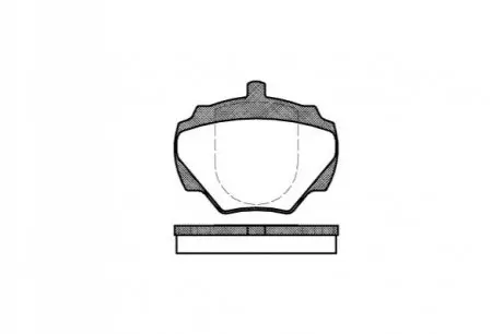 Тормозные колодки, дисковый тормоз.) REMSA 022200