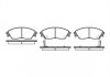 Гальмівні колодки, дискове гальмо (набір) - REMSA 022902 (45022SF1000, 45022SF1010, 45022SF1020)