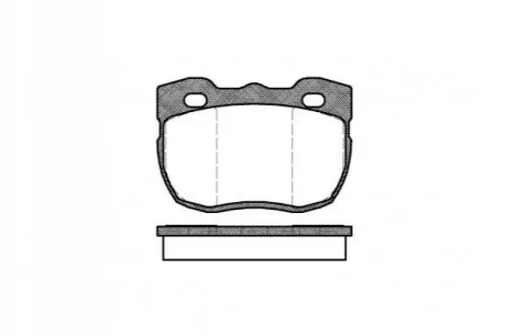 Колодки гальмівні (передні) Land Rover Discovery/Range Rover 88-98 (+ датчик) REMSA 026700