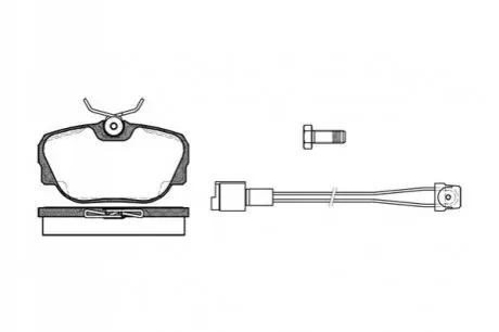 Фото Колодки гальмівні (передні) BMW 3 (E30) 82-94/Z1 88-91 REMSA (029602) зображення 1