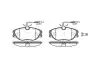 Колодки гальмівні (передні) Citroen Jumpy/Evasion/Fiat Scudo/Peugeot Expert/806 95-06 (+датчики) REMSA (030544) зображення 1