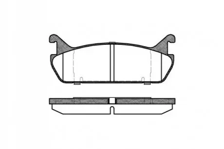 Тормозные колодки, дисковый тормоз.) REMSA 032900