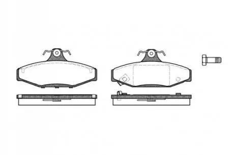 Фото 1 — Колодки тормозные дисковые REMSA (033512) Фото Колодки тормозные дисковые REMSA (033512) изображение 1