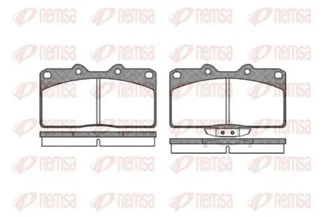 Тормозные колодки, дисковый тормоз.) REMSA 035502