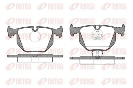Колодки гальмівні (задні) BMW 3 (E30/E36) 86-99/5 (E34) 87-96/7 (E32) 85-94/Z1 88-91/Z3 (E36) 97-03 REMSA 0381.00 Купити в Україні
