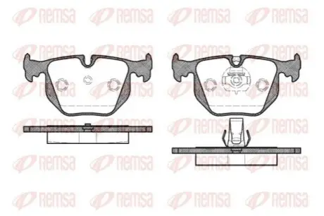 Колодки гальмівні (задні) BMW 3 (E46)/5 (E39)/7 (E38)/X3 (E83)/X5 (E53) 94 REMSA 038130 Купити в Україні