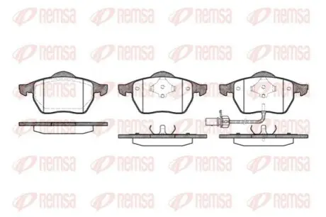 Тормозные колодки, дисковый тормоз.) REMSA 039011