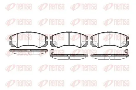 Колодки гальмівні (передні) Opel Frontera/Monterey 92-04 REMSA 0425.22 Купити в Україні