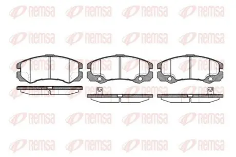 Тормозные колодки, дисковый тормоз.) REMSA 042532