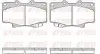 Фото Колодки гальмівні (передні) Toyota Land Cruiser 80 90-97 REMSA (042904) зображення 1