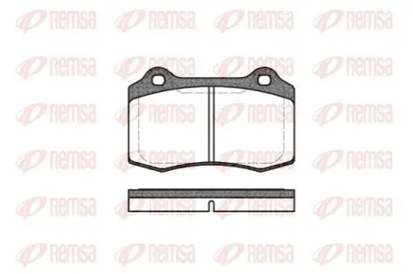 Колодки гальмівні (передні/задні) Volvo S60/V70 II 02-10/Jaguar S-Type R 4.2 V8 02-07 REMSA 0434.30 Купити в Україні