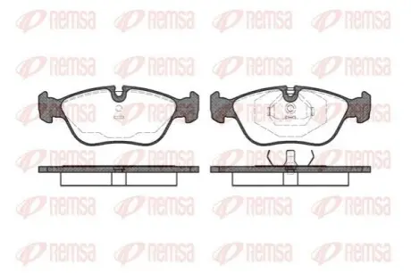 Тормозные колодки, дисковый тормоз.) REMSA 044600