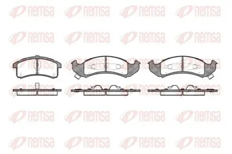 Тормозные колодки, дисковый тормоз.) REMSA 053702
