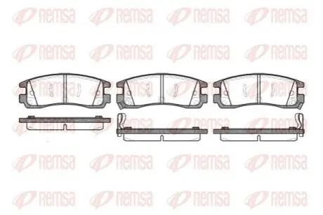 Тормозные колодки, дисковый тормоз.) REMSA 056622
