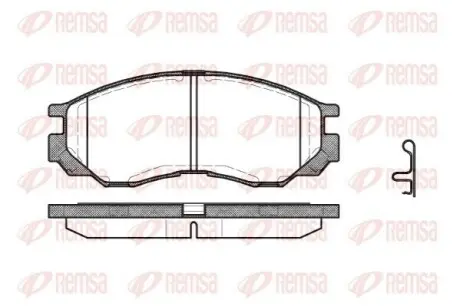 Колодки тормозные дисковые REMSA 0583.00