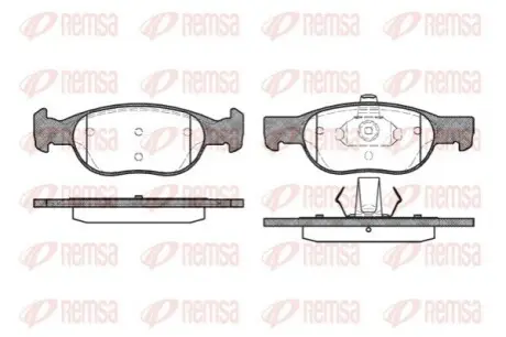 Тормозные колодки, дисковый тормоз.) REMSA 058820