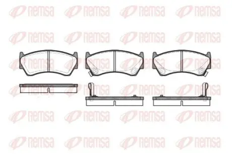 Колодки тормозные дисковые REMSA 0592.02