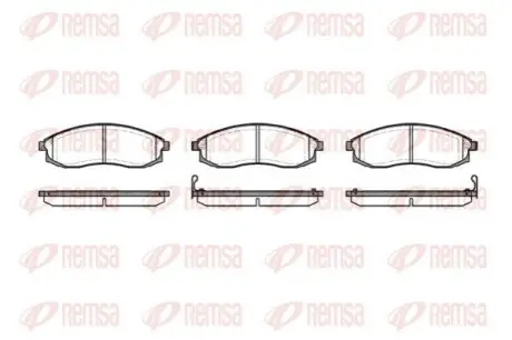 Фото Колодки тормозные дисковые REMSA (0598.02) изображение 1