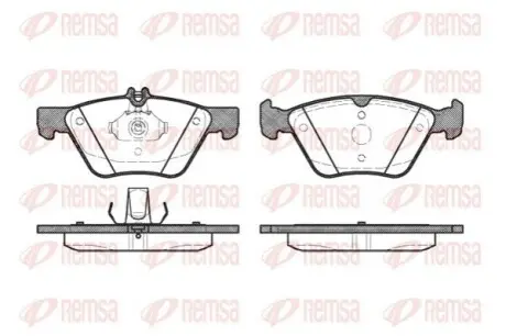 DB гальмівні колодки перед. W210/211/220 CHRYSLER 300C REMSA 060120