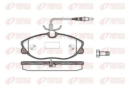Тормозные колодки, дисковый тормоз.) REMSA 060404