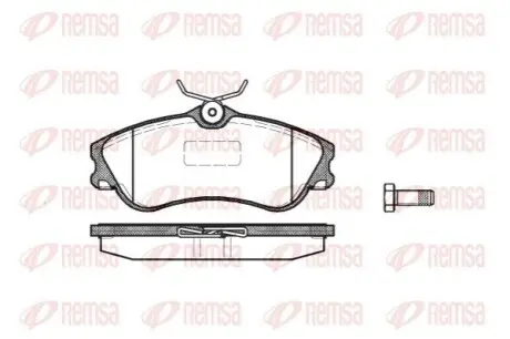 Колодки гальмівні (передні) Citroen Berlingo/Peugeot Partner 96- (Lucas-Girling) REMSA 063400