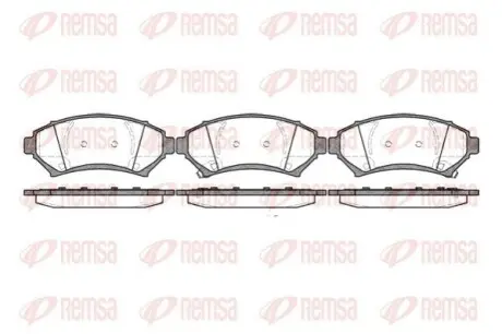 Фото 1 — Гальмівні колодки, дискове гальмо (набір) REMSA (064102) Фото Гальмівні колодки, дискове гальмо (набір) REMSA (064102) зображення 1