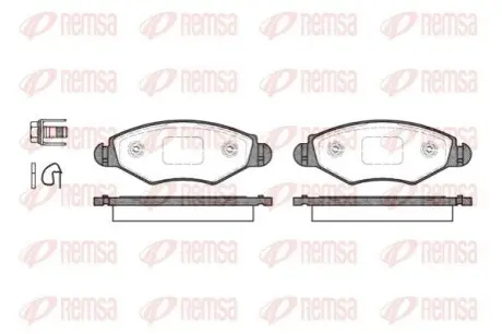 Колодки гальмівні (передні) Peugeot 206 98-/Peugeot 206+ 09-13/Peugeot 306 93-01 REMSA 0643.20 Купити в Україні