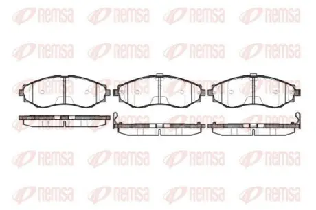 Колодки гальмівні (передні) Chevrolet Epica 05-/Daewoo Nubira/Leganza 97-/Rezzo 00 REMSA 0645.32 Купити в Україні