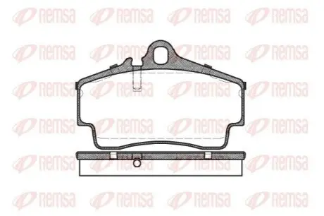 Тормозные колодки, дисковый тормоз.) REMSA 065400
