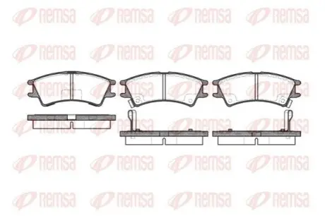 Тормозные колодки, дисковый тормоз.) REMSA 067502