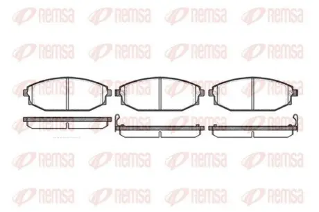 Тормозные колодки, дисковый тормоз.) REMSA 073402 Купить в Украине