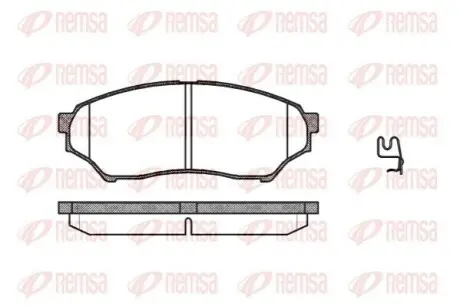 Колодки гальмівні (передні) Mitsubishi Pajero Pinin 99-07 (Sumitomo) REMSA 084501