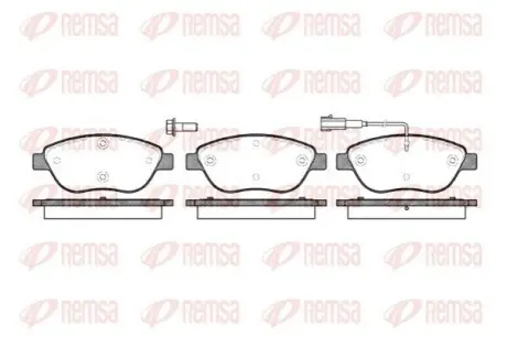 Тормозные колодки, дисковый тормоз.) REMSA 085901