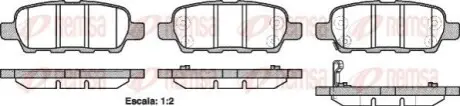 Колодки гальмівні (задні) Renault Koleos 16-/Nissan Juke 10-/Leaf 10 REMSA 087621