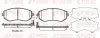 Фото SUBARU гальмівні колодки передні Forester(SG) 2.0,2.0S 02- Impreza,Legacy REMSA (0951.04) зображення 1